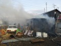 Пожар произошел в многоквартирном жилом доме в Мирнинском районе Якутии