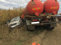 Автомобиль столкнулся с большегрузом в Мирнинском районе Якутии
