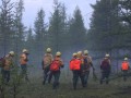 За день количество природных пожаров в Якутии уменьшилось на восемь