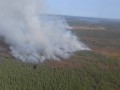 Группа спасателей приступила к тушению лесного пожара близ села Эбях в Якутии