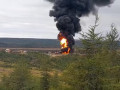 Самолет МЧС вылетел в село Саскылах, где произошел пожар на нефтескладе