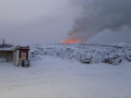 Площадь пожара на мусорном полигоне Якутска составила 100 кв м