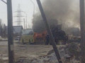 Школьный автобус загорелся в пригороде Якутска